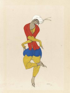 Costume design for the ballet The Rite of Spring by I. Stravinsky. Adoration of the Earth (L'Adora