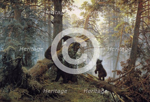 'Morning in a Pinewood', 1889.  Artist: Ivan Shishkin
