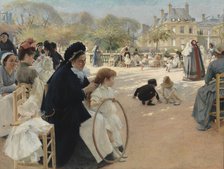 The Luxembourg Gardens, Paris, 1887. Creator: Albert Edelfelt.