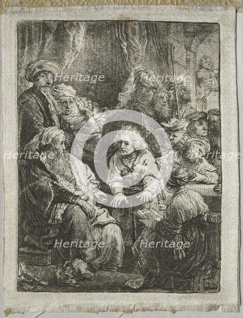 Joseph Telling his Dreams, 1638. Creator: Rembrandt van Rijn (Dutch, 1606-1669).