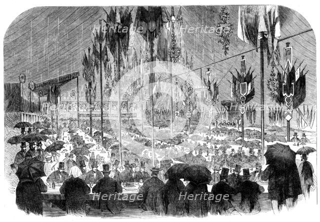The Preston Guild Festival: the Royal North Lancashire Agricultural Society's dinner, 1862. Creator: Unknown.