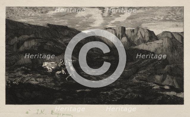 Fear, 1866. Creator: Odilon Redon (French, 1840-1916).