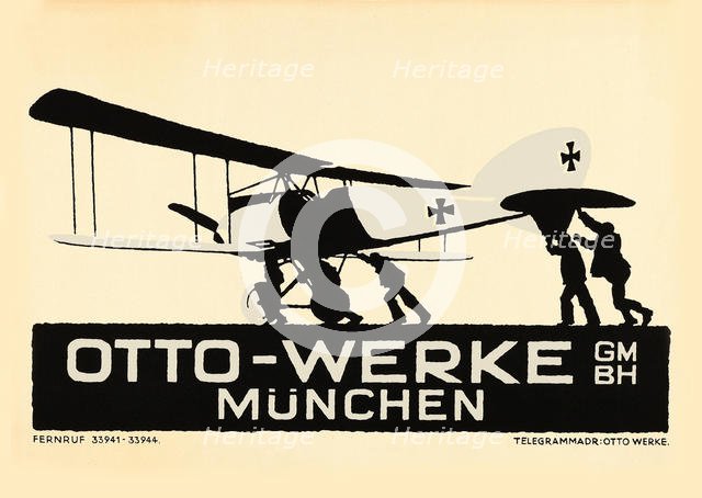 Otto-Werke, München , c. 1915. Creator: Hohlwein, Ludwig (1874-1949).