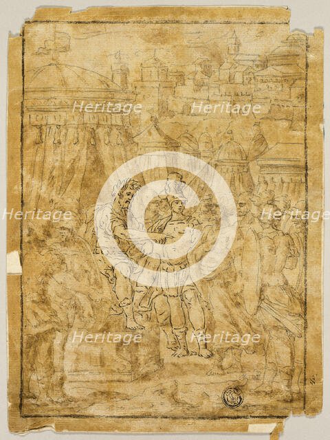 Illustration to Scene from the Liberation of Jerusalem (Gerusalemme Liberata), 1585/90. Creator: Unknown.