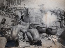 South Africa: African people at Chief Latumba's kraal near Zwarkop, 1905. Creator: Ernest Maylard.