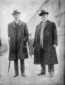 James Edgar Martine, Senator From New Jersey, Right, with Rep. W.I. McCoy, 1911. Creator: Harris & Ewing.