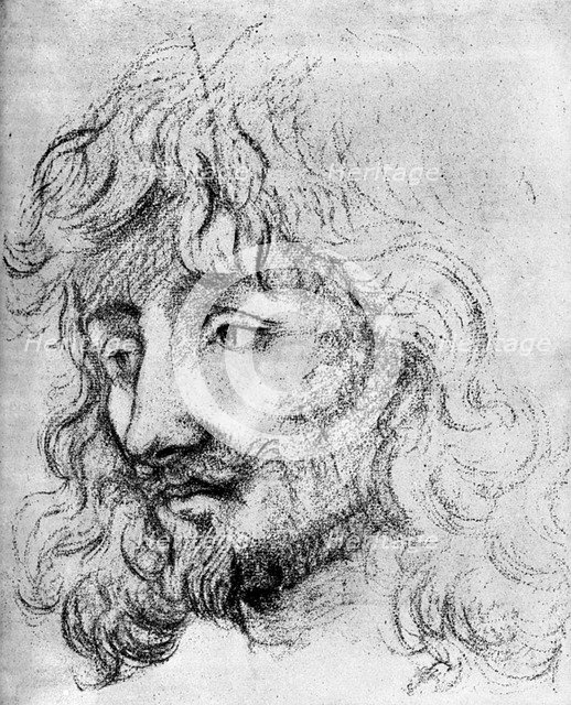 'Study of a Head', 17th century (1882). Artist: Unknown