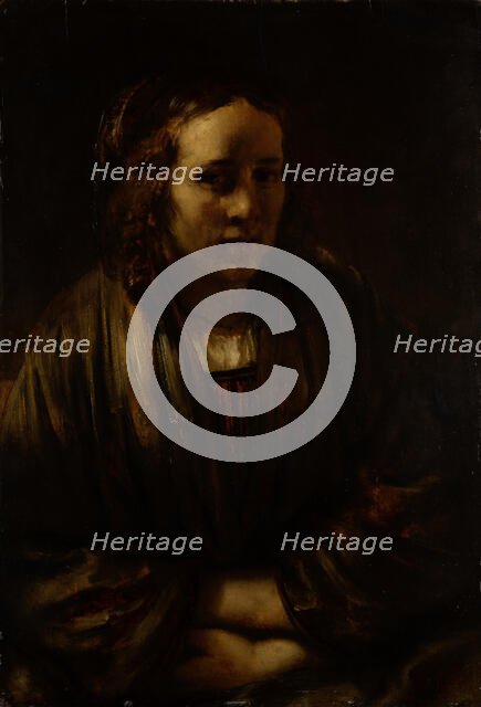 Portrait of a Young Woman ("Hendrickje Stoffels"), c1660-1679. Creator: Rembrandt Harmensz van Rijn or Rembrandt imitator?.