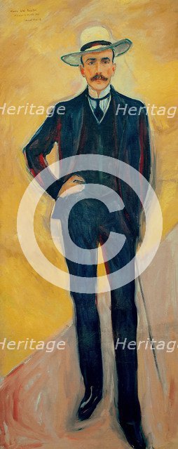 Portrait of Harry Graf Kessler (1868-1937), 1906. Creator: Munch, Edvard (1863-1944).