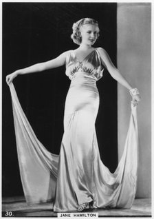 Jane Hamilton, American film actress, c1938. Artist: Unknown