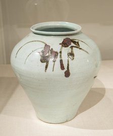 Jar with Abstract Strokes, Korea, Joseon dynasty (1392-1910), 17th century. Creator: Unknown.