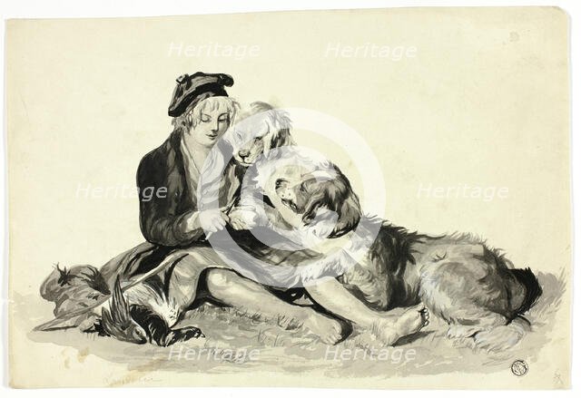 Highland Boy and Dogs, n.d. Creator: Unknown.