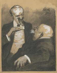 Smoking men, 1893-1898. Creator: Július Éder.