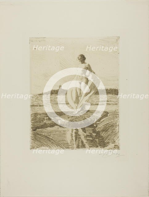 The Swan, 1915. Creator: Anders Leonard Zorn.