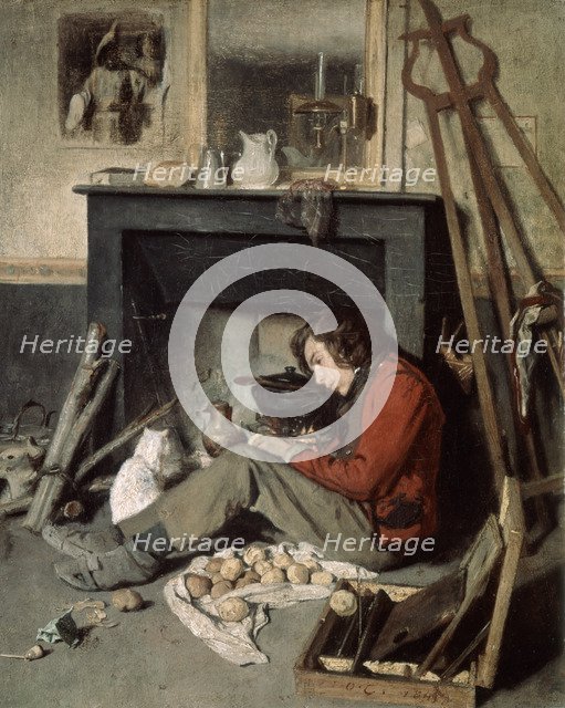 'Studio Interior', 1845.  Artist: Octave Tassaert