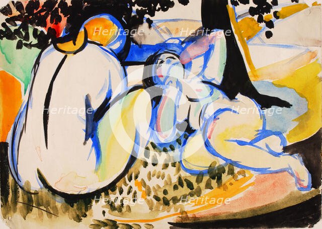 Nudes, 1915-1918. Creator: Henry Lyman Saÿen.