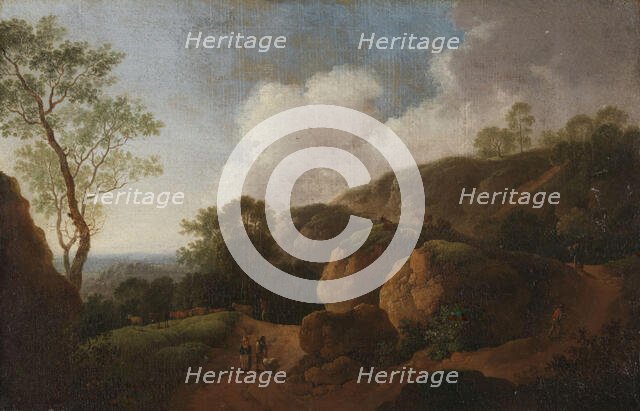 Landscape with Sunken Roads, 1760s. Creator: Johann Georg Wagner.