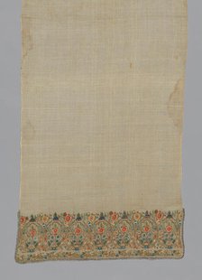 Towel, Turkey, 1840/1860. Creator: Unknown.