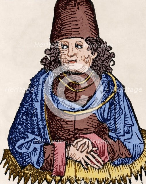 Aristotle (384-322 B.C), Greek philosopher.  Creator: Unknown.