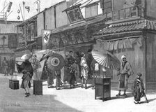 ''The Exterior of a Japanese Theatre', 1891. Creator: Charles Edwin Fripp.