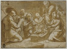 The Adoration of the Shepherds, unknown date. Creator: Anon.