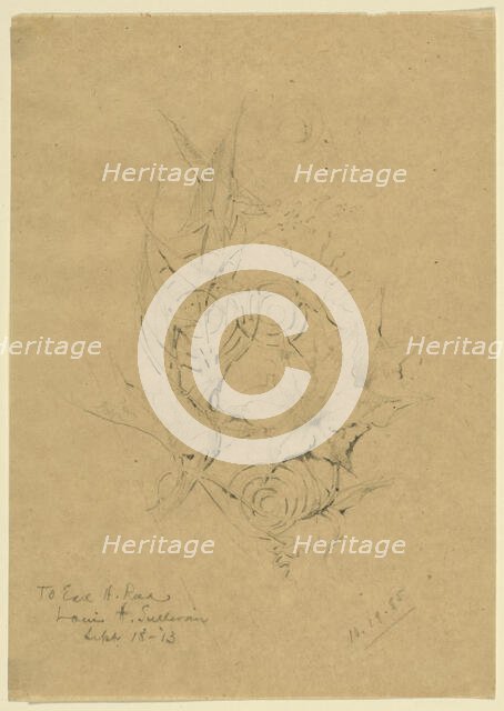 Plant Form Study, 1885. Creator: Louis Sullivan.
