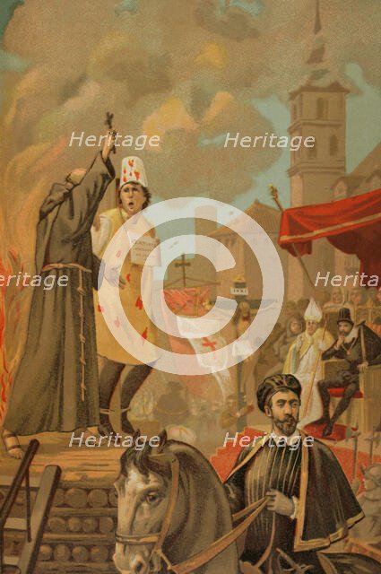 Auto-de-fe, 1890.  Creator: Unknown.