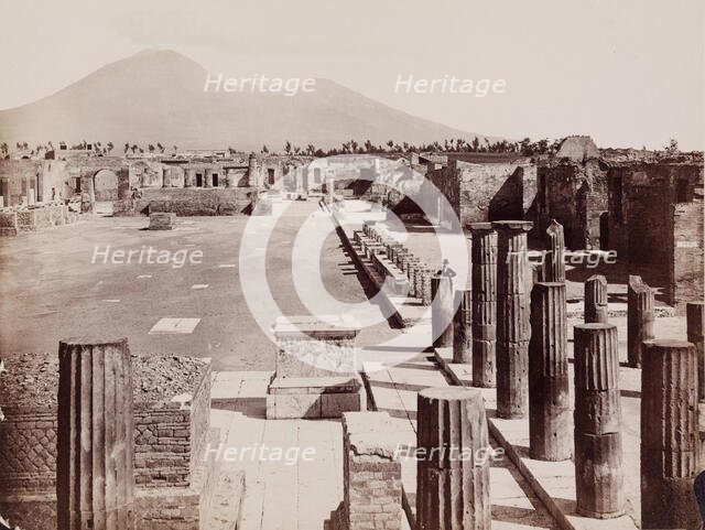 Forum, Pompeii, between 1880 and 1890. Creator: Giorgio Sommer.