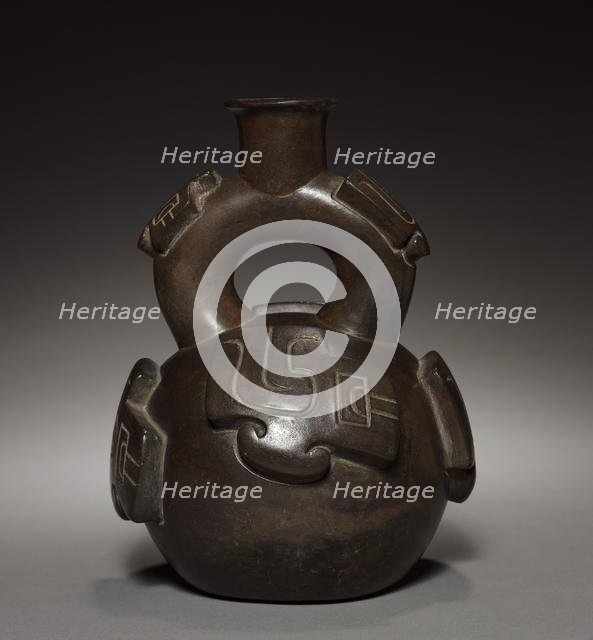 Vessel with Stirrup Spout, 500-200 BC. Creator: Unknown.