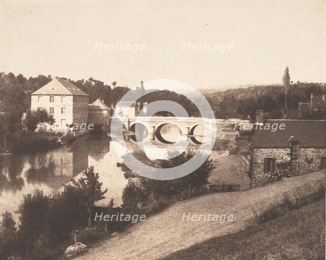 [Pont d'Ouilly on the Orne River, Normandy], 1850-51. Creator: Baron Louis-Adolphe Humbert De Molard.
