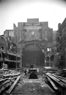 Demolition of the Alhambra Theatre in Leicester Square, London, 1936. Artist: Unknown