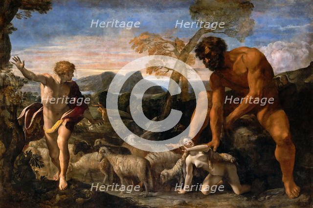 Norandino and Lucina Discovered by the Ogre, ca 1624. Creator: Lanfranco, Giovanni (1582-1647).