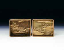 Maki-e lacquer box, late Edo period, Japan, early 19th century. Artist: Unknown