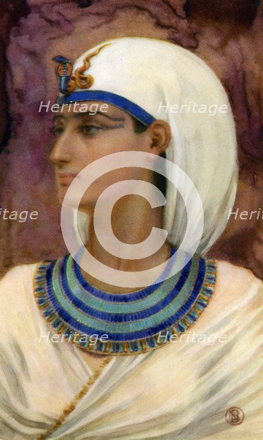 Hatshepsut, Ancient Egyptian queen of the 18th dynasty, 15th century BC (1926).  Artist: Winifred Mabel Brunton