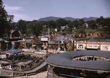 View of the grounds at the Vermont state fair, Rutland, 1941. Creator: Jack Delano.