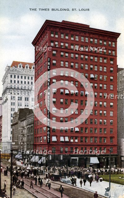 The Times Building, St Louis, Missouri, USA, 1910. Artist: Unknown