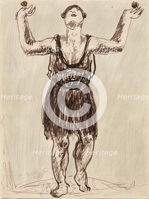 Isadora, 1906. Creator: Abraham Walkowitz.