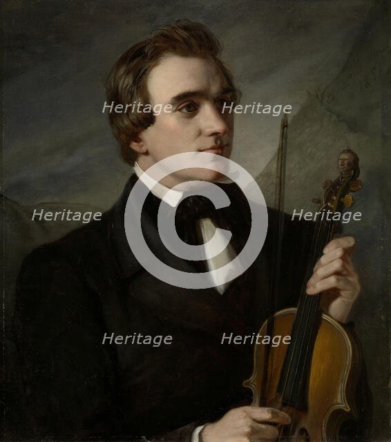 The Violinist Ole Bull, 1851. Creator: Elisabeth Baumann.