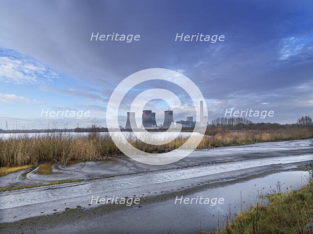 Fiddler's Ferry Power Station, Cuerdley, Warrington, 2021. Creator: James O Davies.