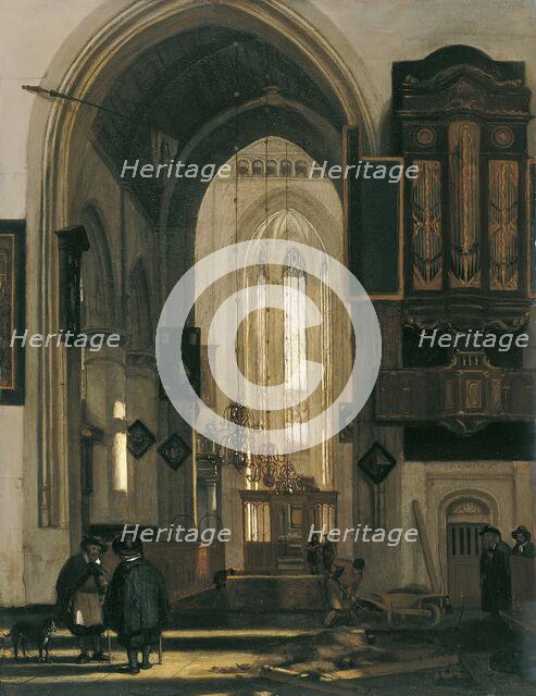 Interior of a Gothic Church, unknown date. Creator: Emanuel de Witte.
