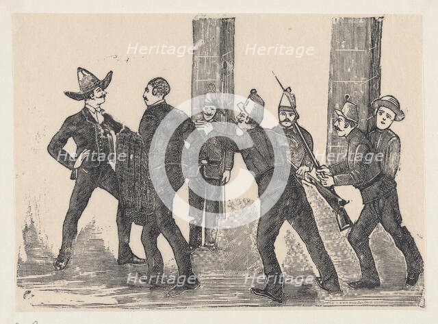 Execution of Jesus Bruno Martinez, 1892., 1892. Creator: José Guadalupe Posada.