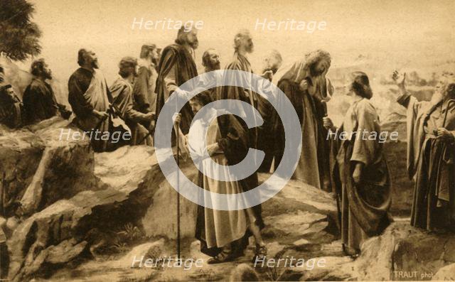 The journey to Jerusalem, 1922.  Creator: Henry Traut.