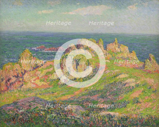 Cliffs, Ushant, c1891. Creator: Moret, Henry (1856-1913).