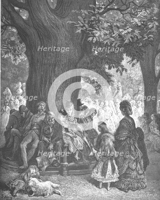 'The Great Tree - Kensington Gardens', 1872.  Creator: Gustave Doré.