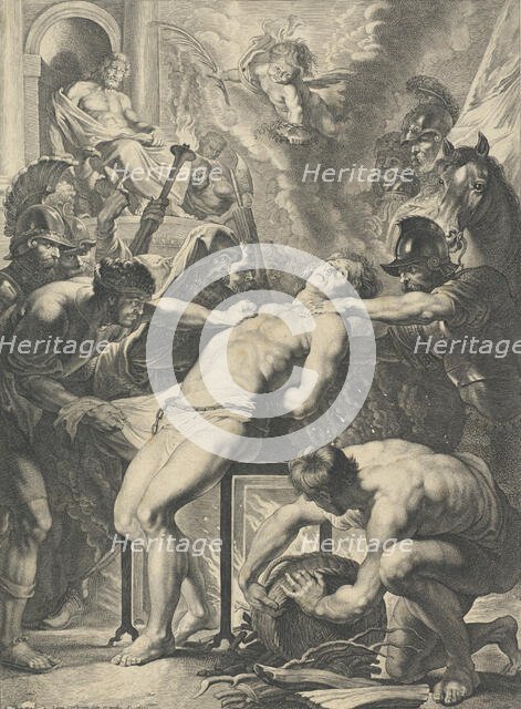 Martyrdom of Saint Lawrence, 1621. Creator: Lucas Vorsterman.