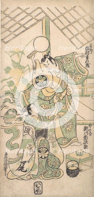 Scene from a Modified Soga Play, ca. 1745., ca. 1745. Creator: Torii Kiyomasu I.