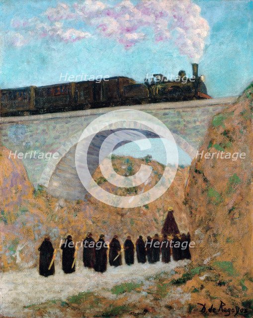 Good Friday in Castile, 1904. Artist: Regoyos y Valdés, Darío de (1857-1913)