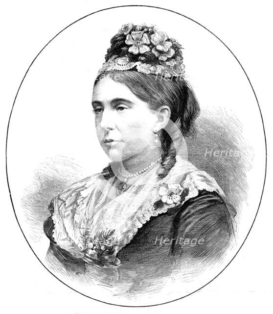 Her Grace the Duchess of Marlborough, 1880. Creator: Unknown.