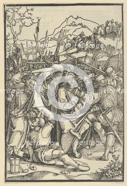 The Arrest of Christ, from Speculum passionis domini nostri Ihesu Christi, 1507. Creator: Hans Schäufelein the Elder.