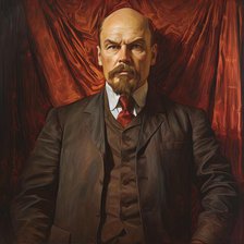 AI IMAGE - Portrait of Vladimir Lenin, 1910s, (2023). Creator: Heritage Images.